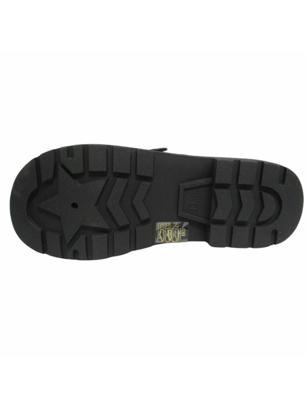 Dior Quake Leather Strap Sandals Shoes 37 Black - Picture 7 of 9